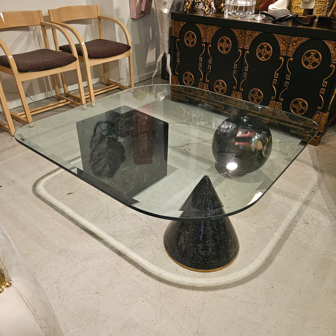 Postmodern Geometric Base Coffee Table