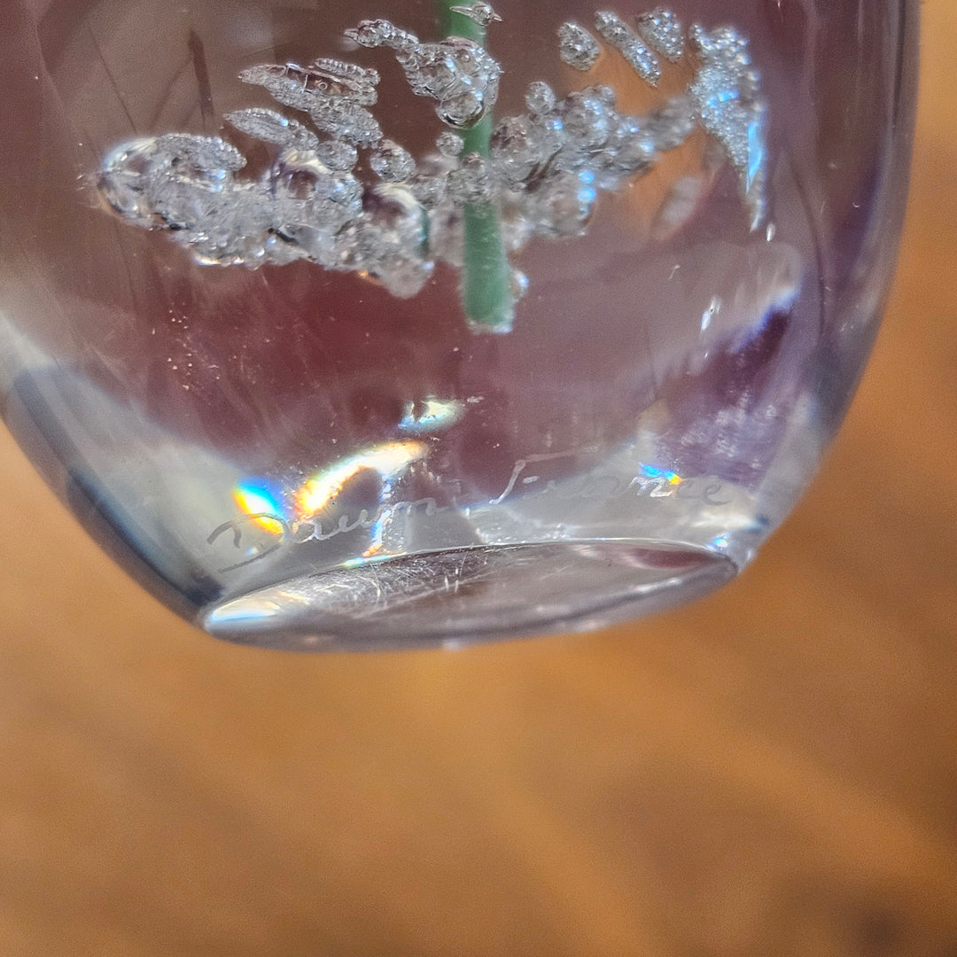 Daum France Daisy Flower Paperweight