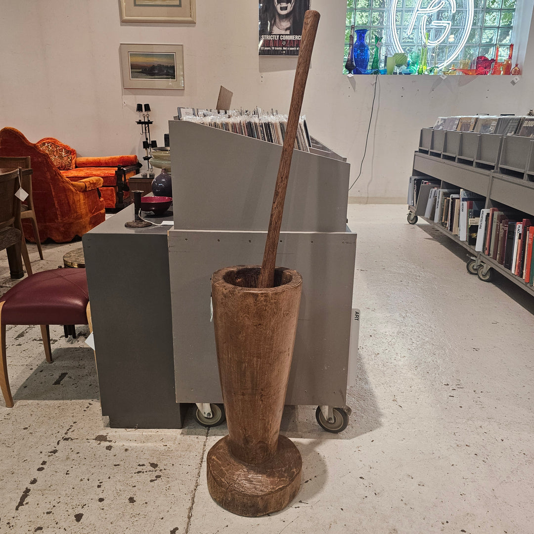 Antique Large Floor Mortar & Pestle