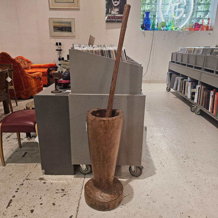 Antique Large Floor Mortar & Pestle