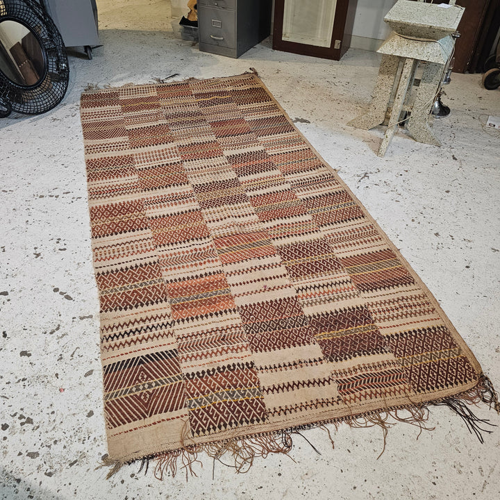 Flatweave Wool Afghan Rug